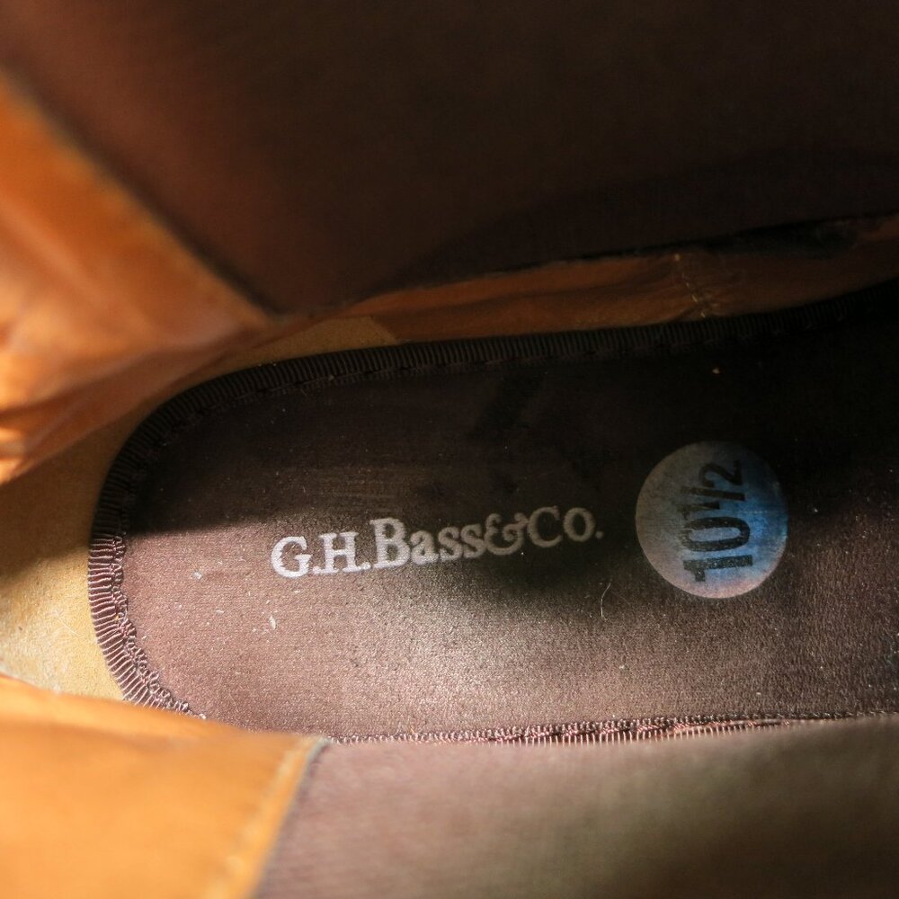 G. H. Bass & Co. Suede Leather Chelsea Casual Dress Boots Men's Footwear 10.5 D - Picture 4 of 8